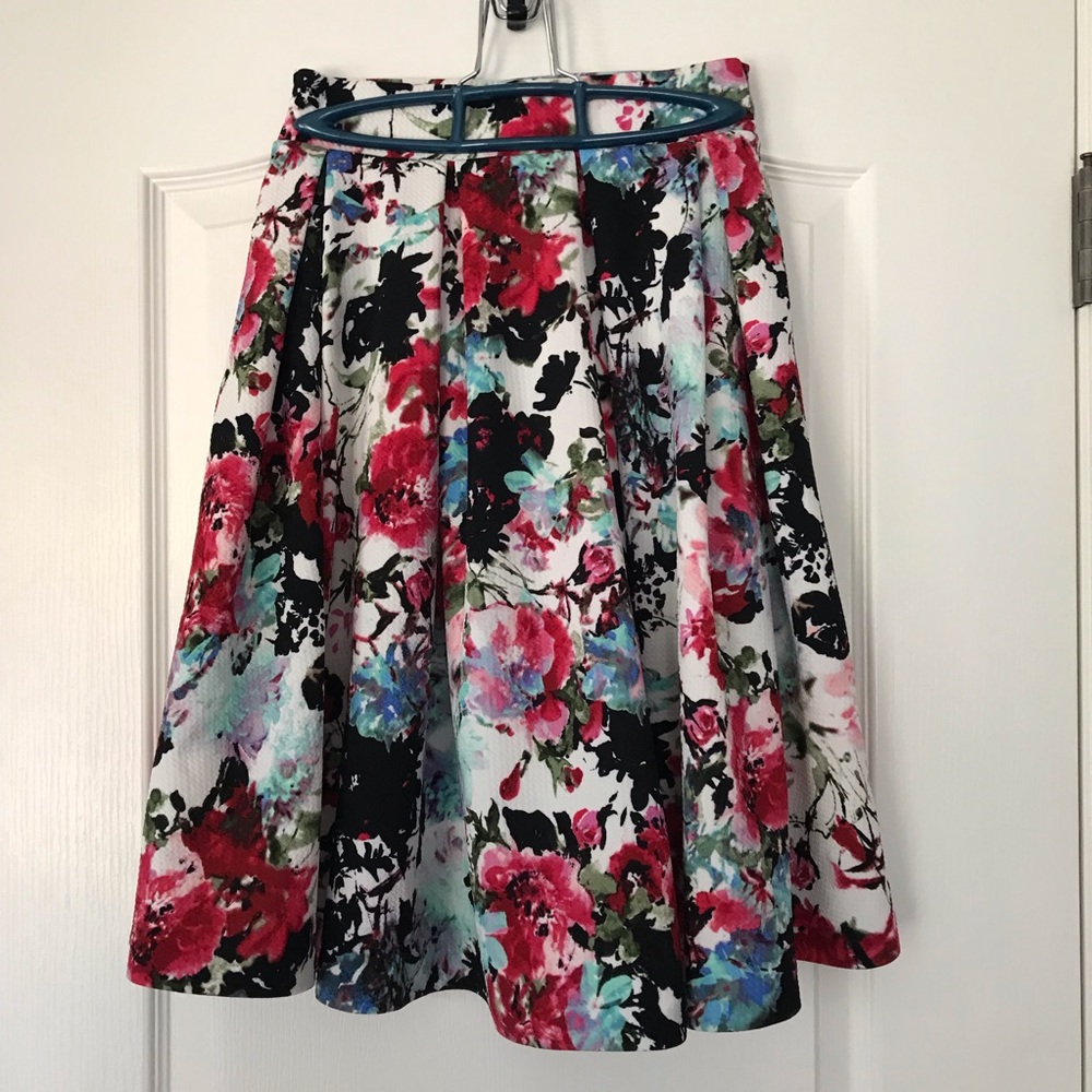 Floral Midi Skirt